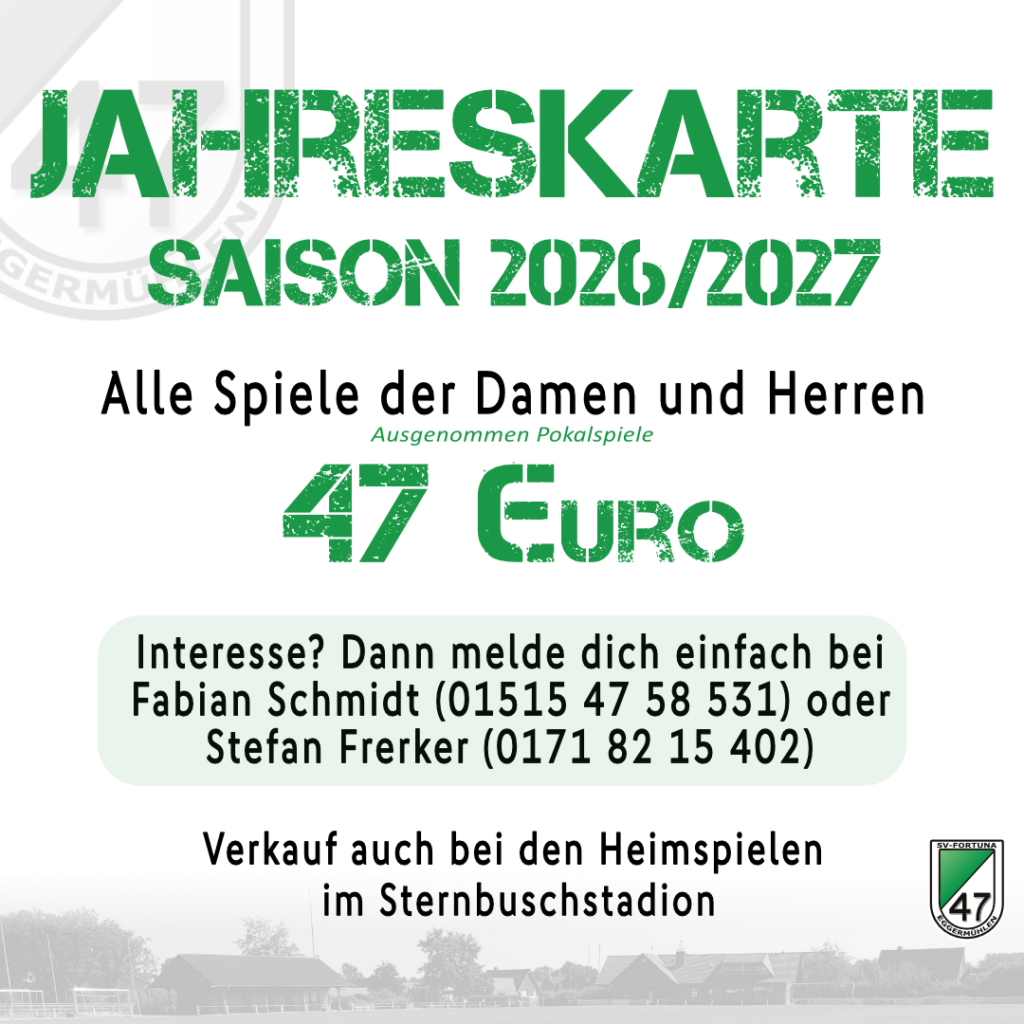 Jahreskartenverkauf für die Saison 2026/2027 gestartet